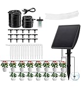 Garden Irrigation System,Solar Automatic Drip Irrigation System Kit,DIY Plant Watering System,Tim...
