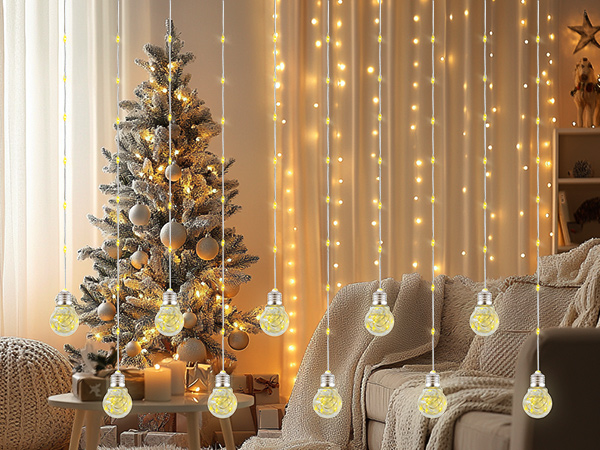 wishing ball curtain lights room decor