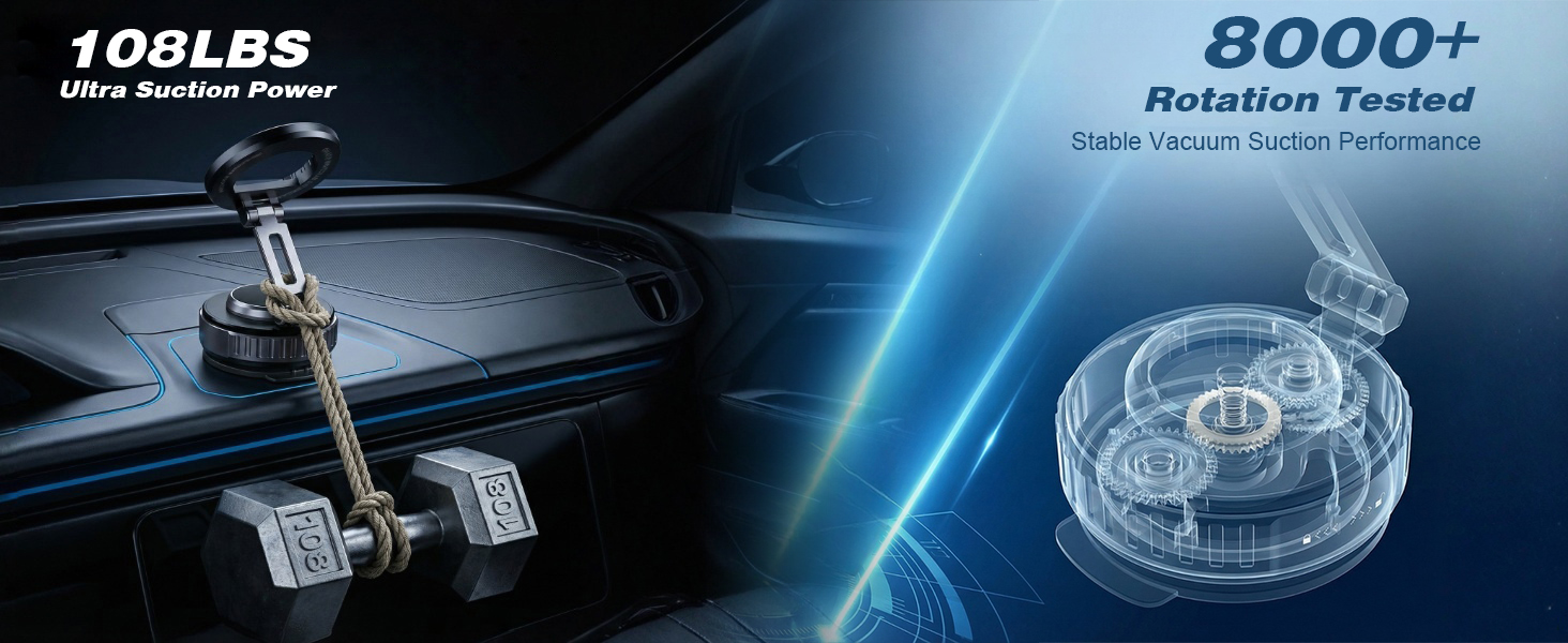 vacuum magnetic phone holder