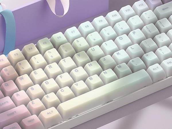 Keyboard Keycaps Jelly - Shine Through keycaps, Transparent Clear Key Cap