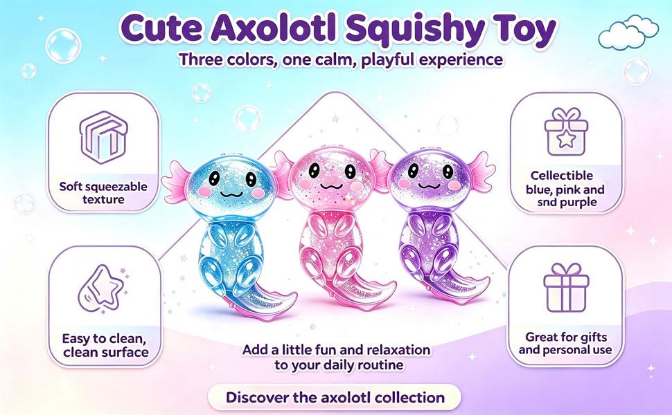 Axolotls Squishies