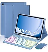 EAMPANG Case with Keyboard Mouse for Samsung Galaxy Tab A9 Plus 11 inch (SM-X210/X215/X216/X218),...