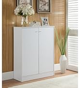 Donext Shoe Cabinet with Doors, Entryway Shoe Rack 5 Tiers, Shoe Storage Cabinet for Entryway, Mo...