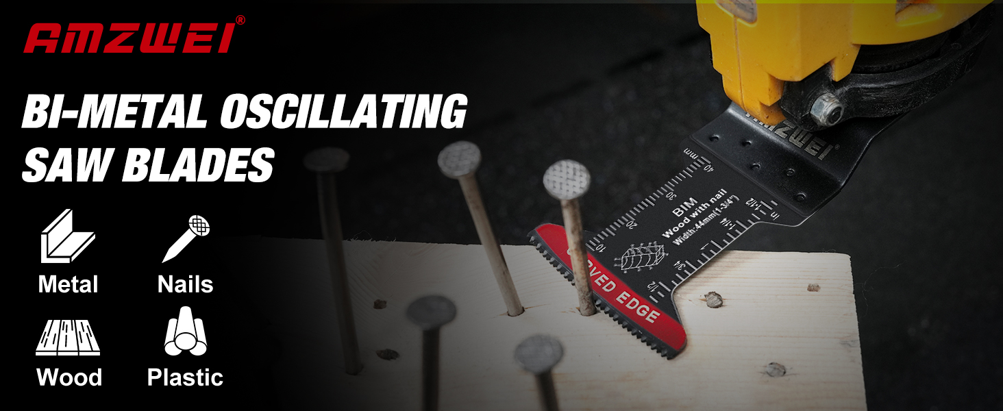 multi tool blades kits wood and metal