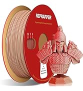 Reprapper Wood PLA, Wood Dual Color PLA Filament 1.75mm, 3D Printer Filament with Real Wood Fiber...