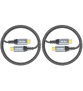 USB 4 for Thunderbolt 4 iPad Pro 240W Charging Cable 3.3FT 2-Pack, 40Gbps Data Transfer 8K Video,...