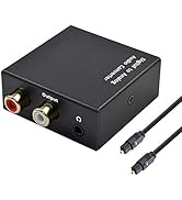 Digital to Analog Audio Converter, SPDIF Coaxial Toslink to Analog Stereo L/R RCA 3.5mm Jack Audi...