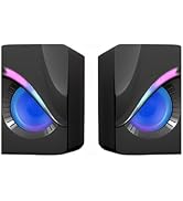 odopodop RGB Computer Speakers with Bluetooth 5.0, USB Powered PC Sound Bar with Inline Control &amp;...