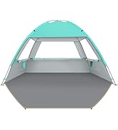 Venustas Beach Tent Sun Shelter for 3/4-5/6-7/8-10 Person, UPF 50+ UV Protection Beach Canopy, Li...