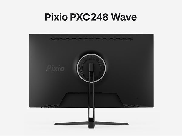 Pixio PXC248 Wave 24 inch 200Hz Refresh Rate FHD 1080p Resolution 1500R Curve Fast VA Panel 1ms GTG ...