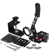 CNRAQR PC Racing Game USB Handbrake for 16Bit SIM for Racing Games, Compatible with Logitech G27 ...