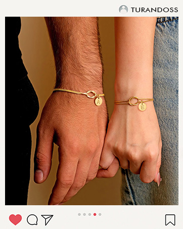 Knot Initial Bracelet