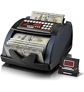 Aneken Money Counter with Value Count, UV/MG/IR Counterfeit Bill Detection for Dollars Euros with...