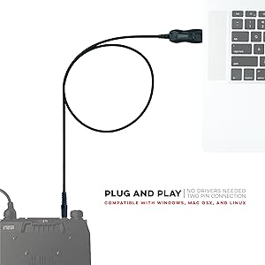 Plug and play no drivers needed btech programming cable 