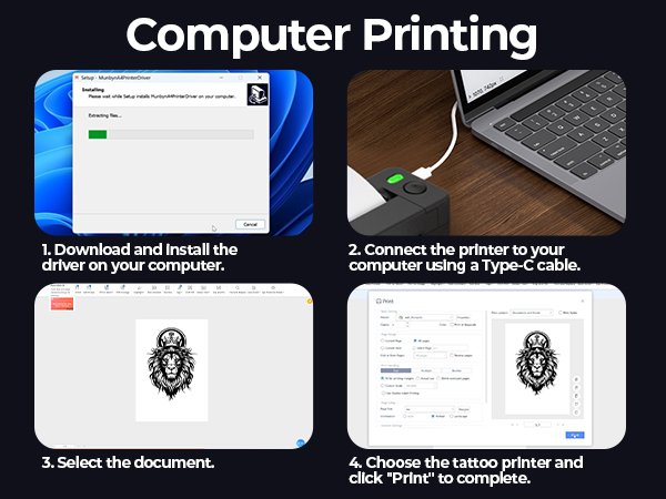 MUNBYN Tattoo Stencil Printer ITP06,