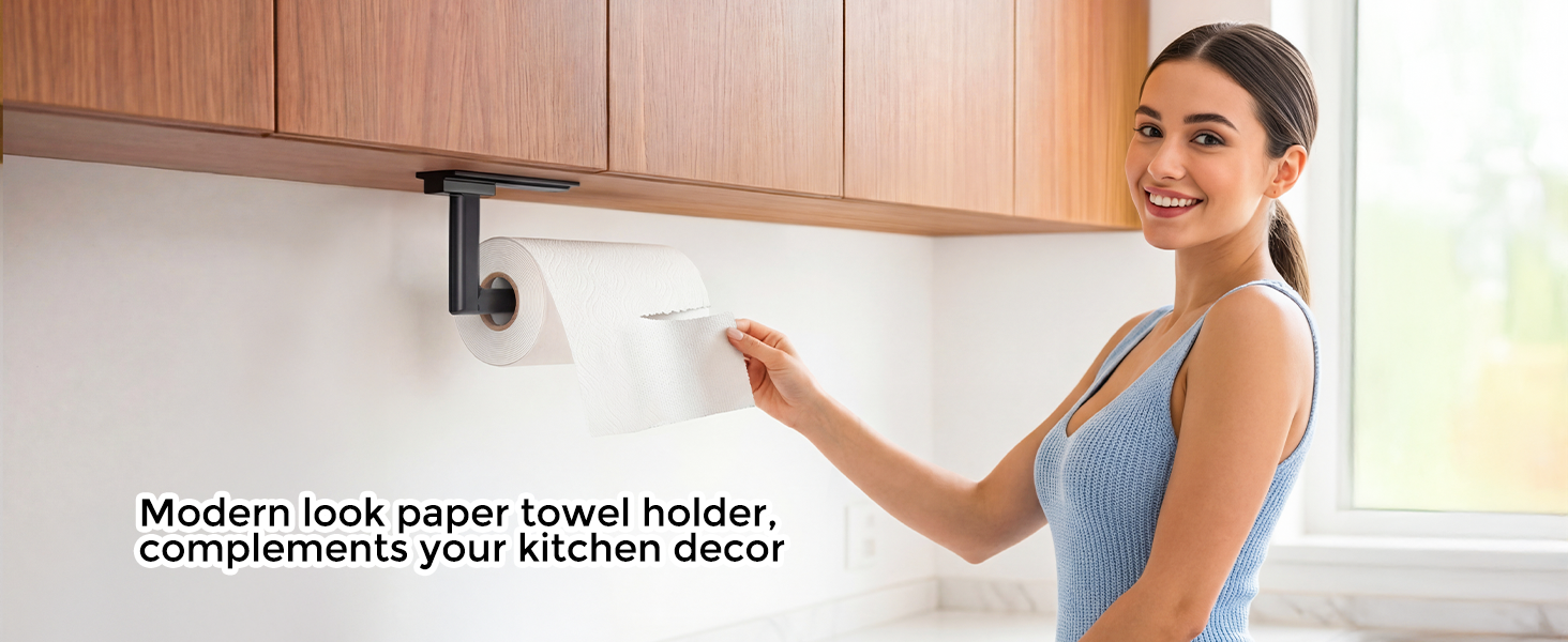 under the cabinet paper towel holder