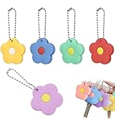 iplusmile Key Caps Covers (5pcs) - Silicone Key Identifiers, Protectors &amp; Tags with Flower Design...