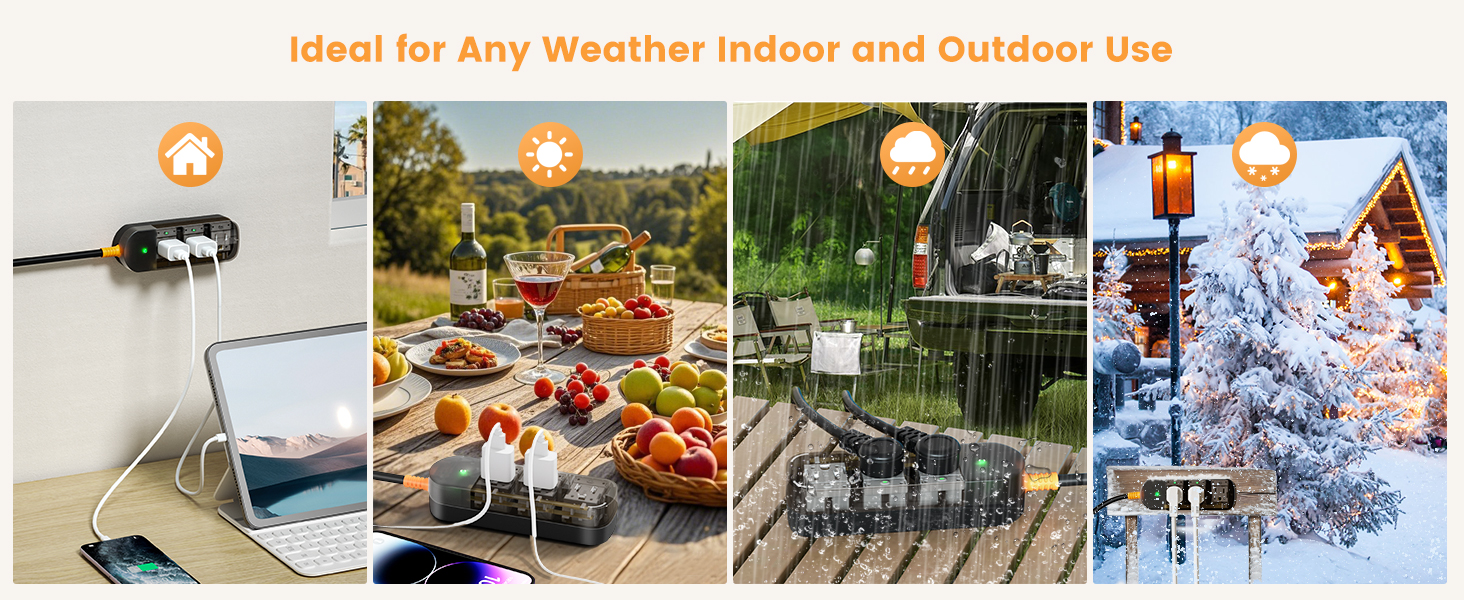 outdoor extension cord waterproof