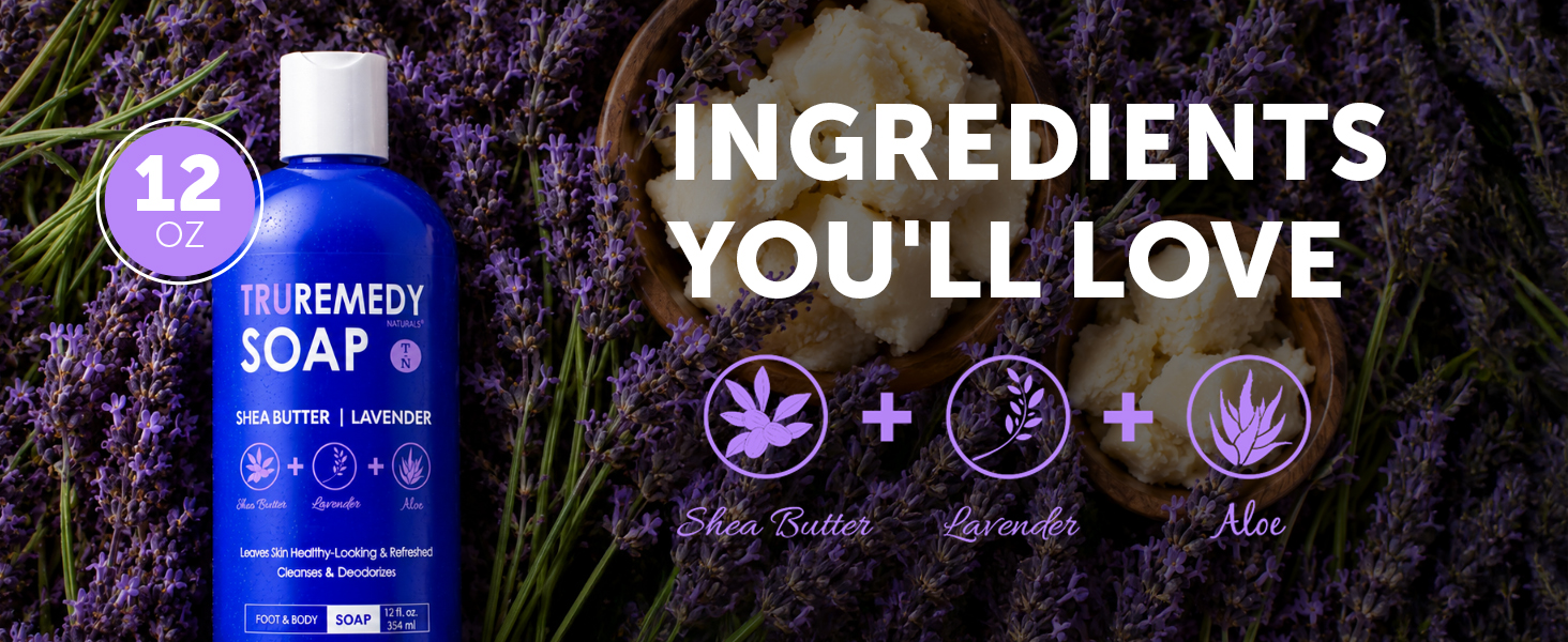 Truremedy Body Wash Shea Butter Lavender