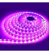 iNextStation 16.4ft Pink LED Strip Lights, 12V LED Light for Bedroom with 300 LED Cuttable Tape L...