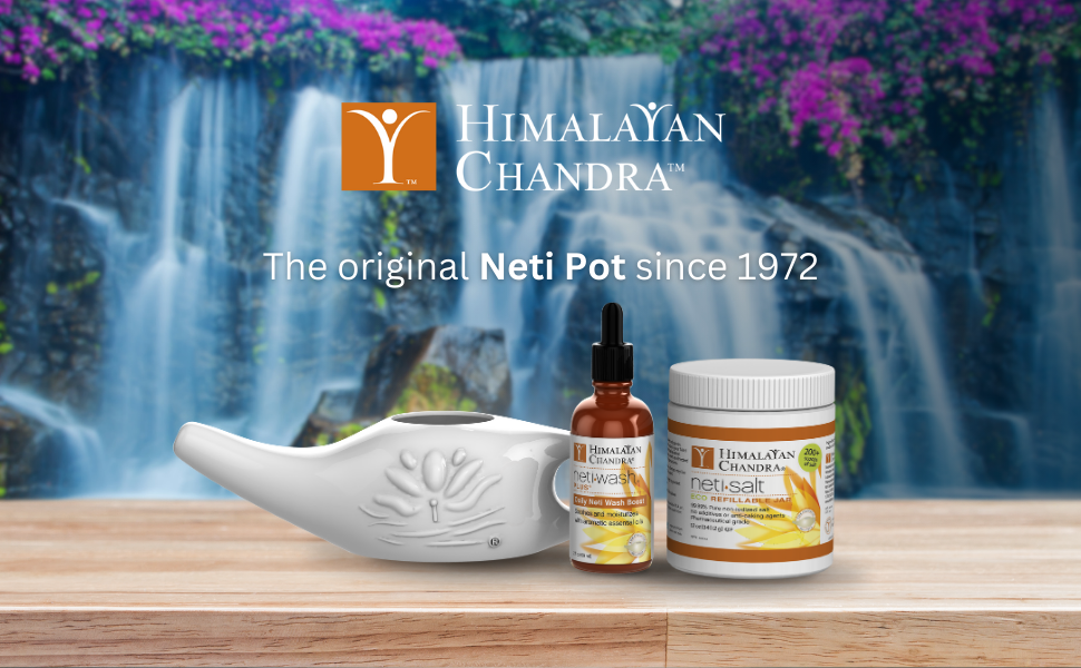Himalayan Chandra Neti Pot Complete Sinus Cleansing System Starter Kit