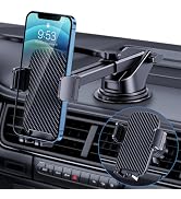 TICILFO Car Phone Holder [Military-Grade Suction] Phone Stand for Car [Super Stable] Automobile C...