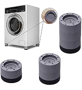 4 Pack Shock and Noise Cancelling Washing Machine Support, Anti Vibration Rubber Washing Machine ...