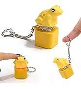 Frog Croaking Fidget Toy,Adults Keyboard Clicker Frog Fidget Toys-Fun USB-C Rechargeable Keychain...