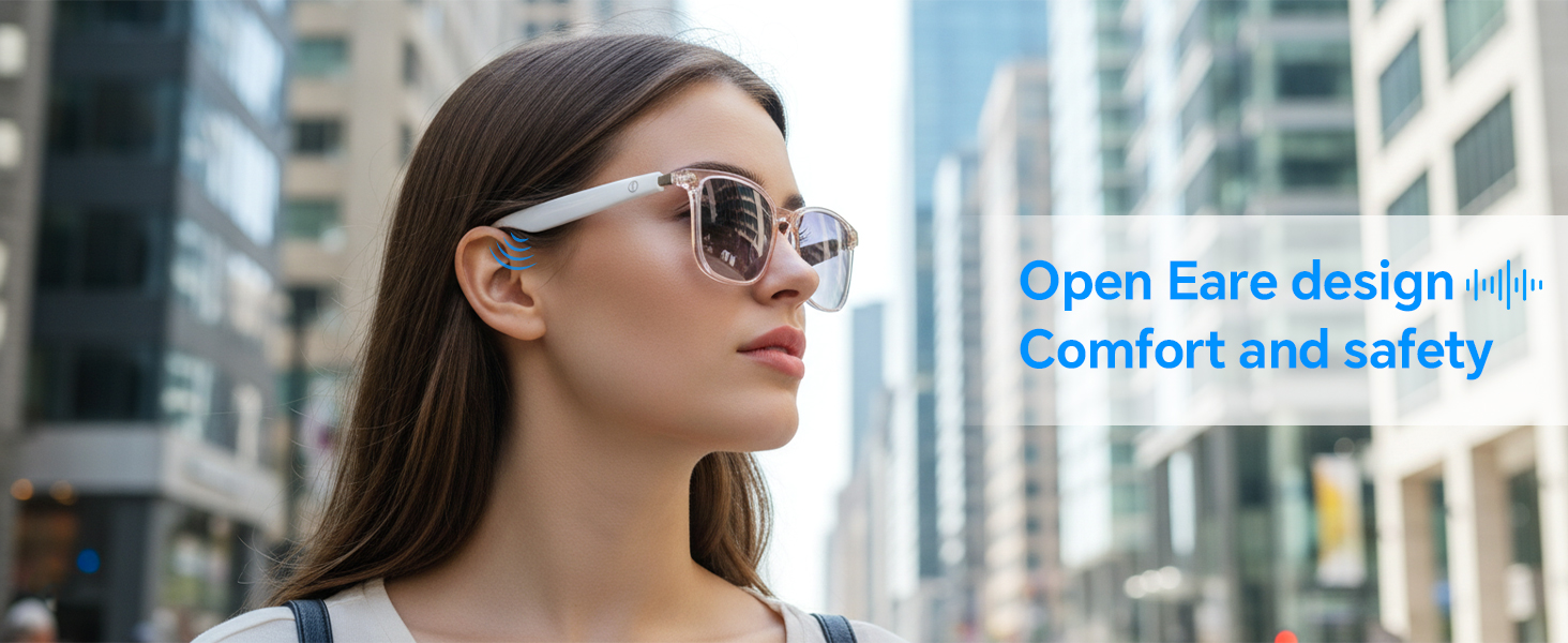 Open Eare design Comfort and safety