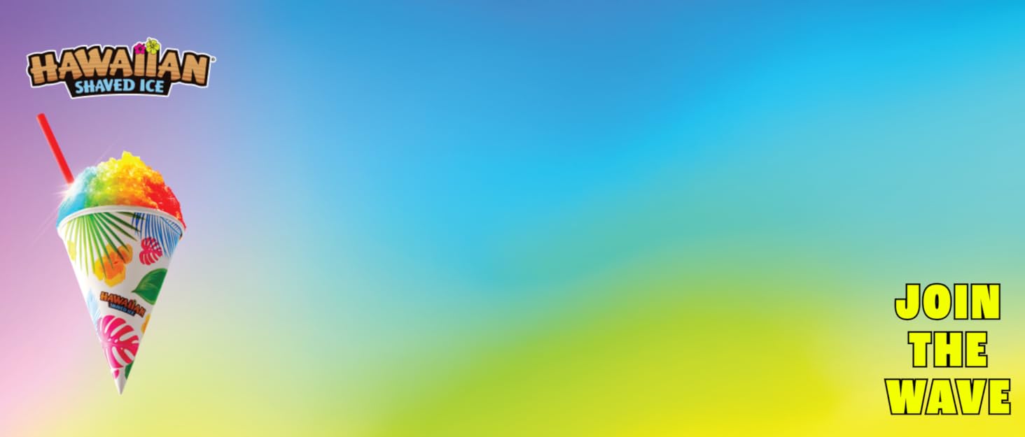 hawaiian shaved ice snow cone