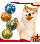 Mankoda Dog Balls, Indestructible Tennis Balls for Dogs, 2.5'' Durable Bouncy Dog Toys for Aggres...