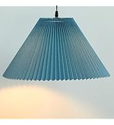 Pleated Blue Lamp Shade for Arc/Arched Table Lamp/Floor Lamps Replacement spider lampshade 5.9