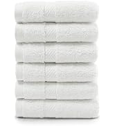 Villa Celestia Premium Wash Cloth 100% Cotton White Wash Clothes for Body and Face-Soft &amp; Luxury ...