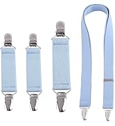 Azarxis Mitten Clips for Toddlers, Kids &amp; Adults – Adjustable Glove Holder, Elastic Winter Hat Gr...