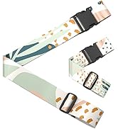 Rimilak 2 Pack Luggage Straps Suitcase Belts, Heavy Duty Adjustable Suitcase Belts Travel Bag Acc...