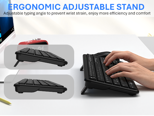 ergonomic keyboard and mouse