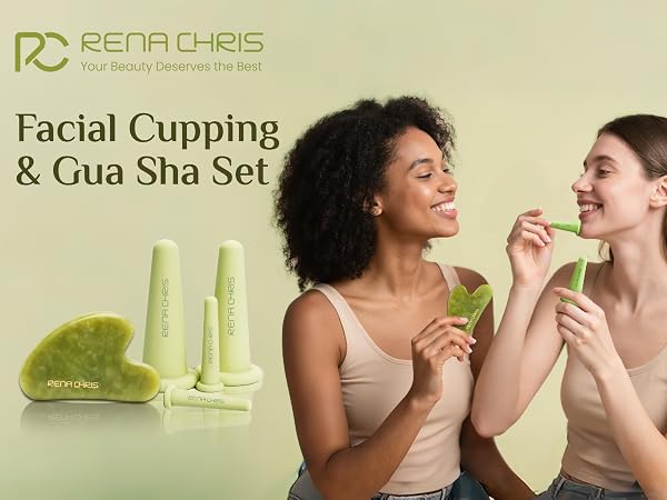 Rena Chris Gua Sha and Facial Cupping Set
