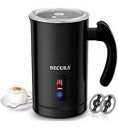 Secura Electric Milk Frother, Automatic Milk Steamer Warm or Cold Foam Maker for Coffee, Cappucci...