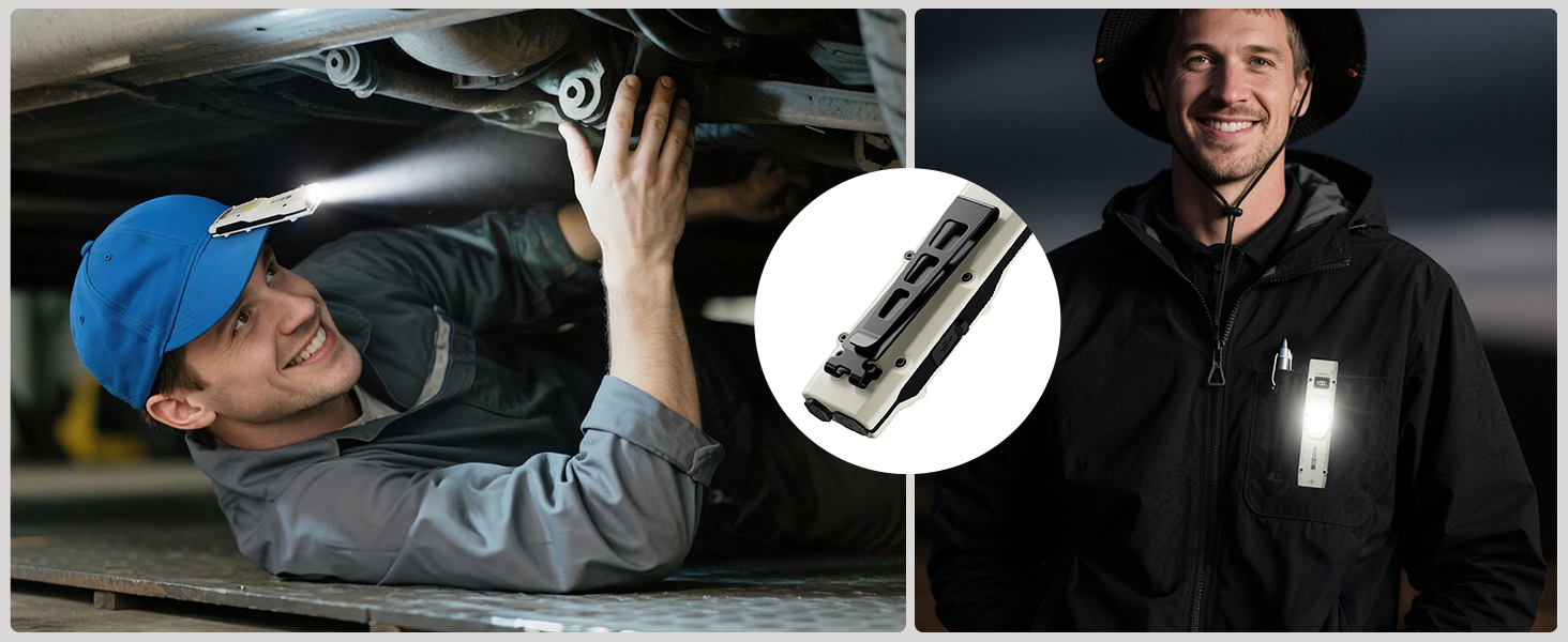 high lume flashlight with clip