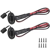 SPARKING 2FT SAE Socket Sidewall Port - Solar Panel Mount with SAE Quick Disconnect Universal Flu...