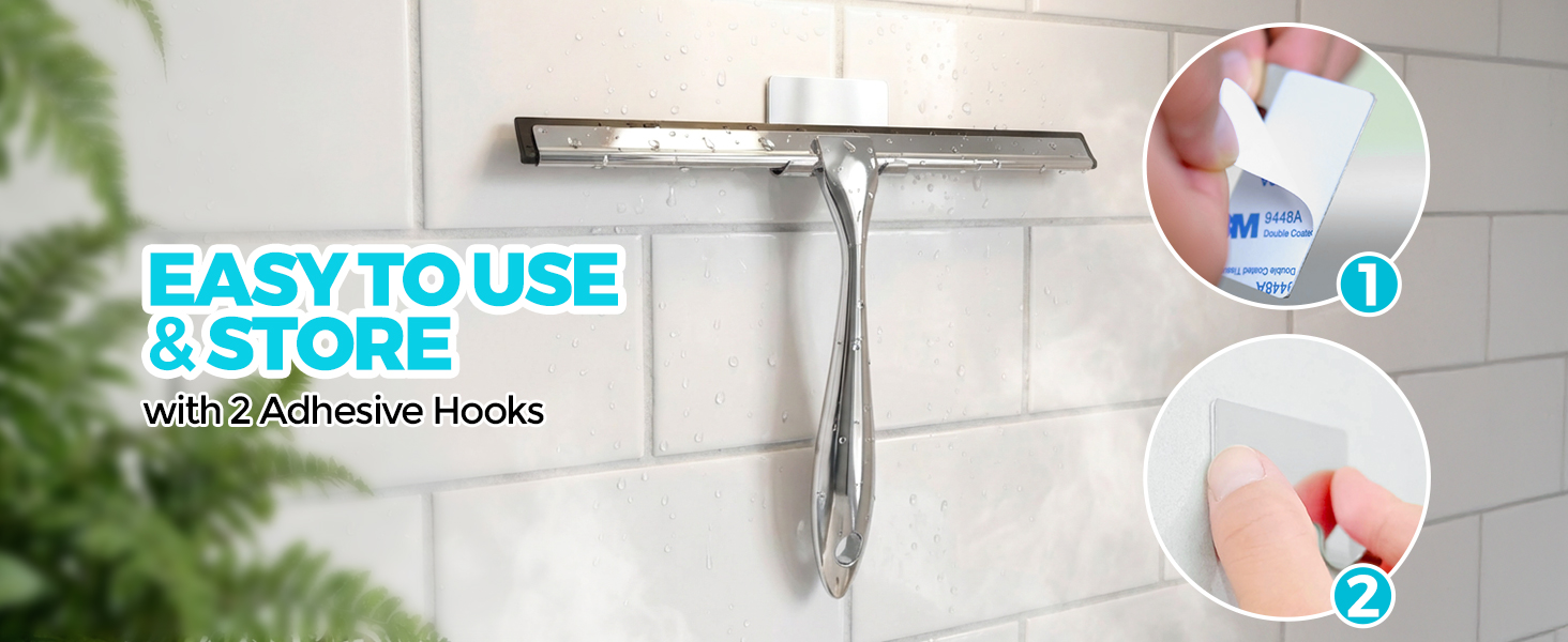 Shower Squeegee for Glass Doors, Squeegee for Shower Glass