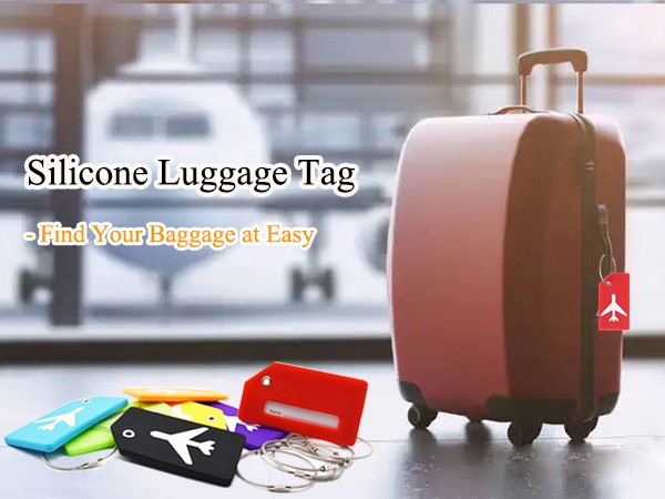 Silicone Luggage Tag for Suitcases with Stainless Loop,Privacy Protection Travel Essentials Bag Tags