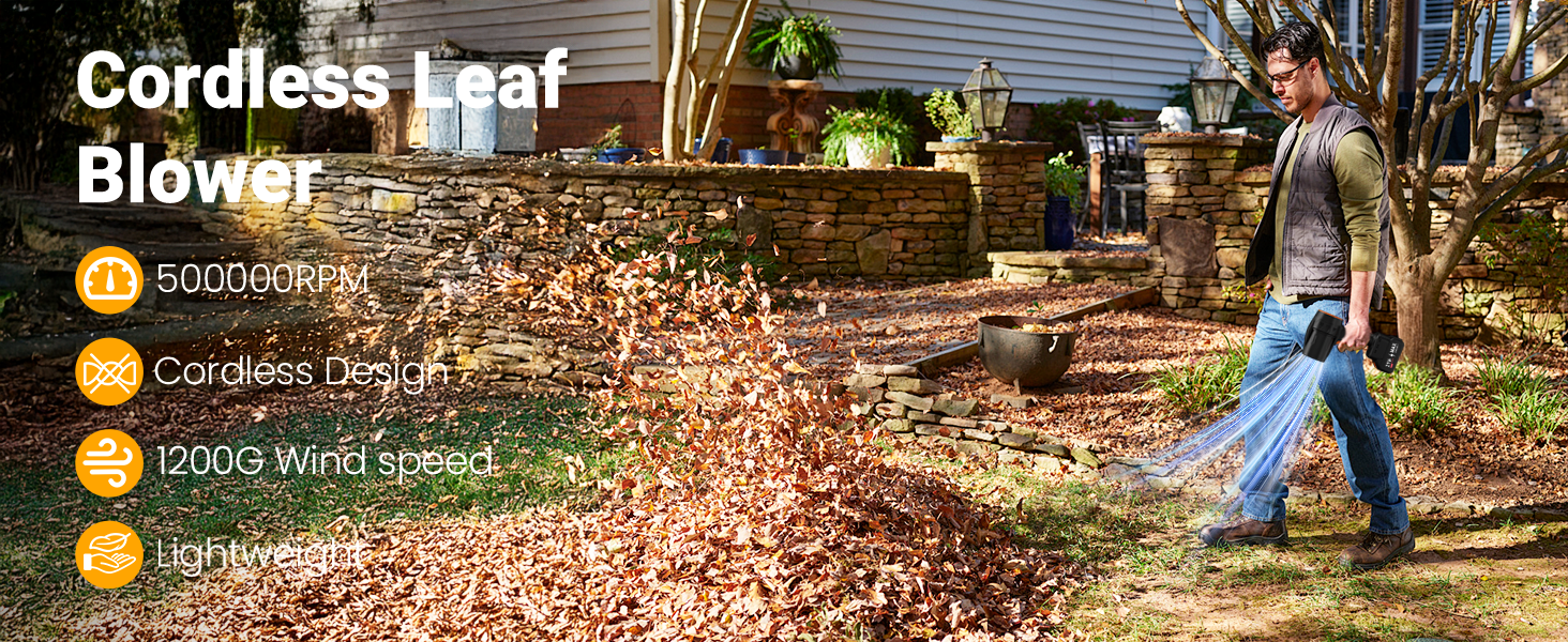 Hand-held Leaf Blower Cordless