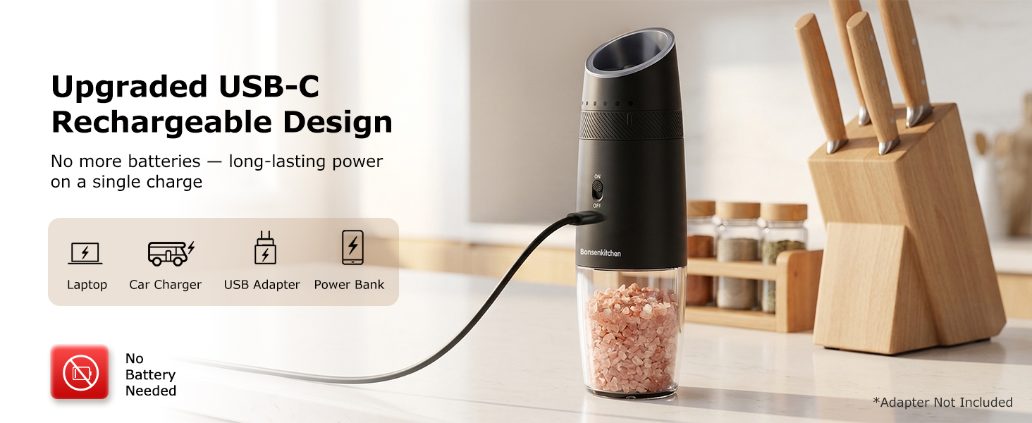 Electric Salt and Pepper Grinder