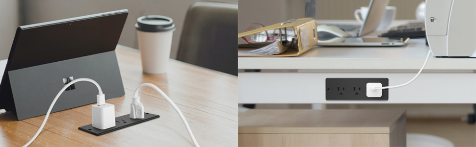 IPX4 Waterproof Recessed Power Strip