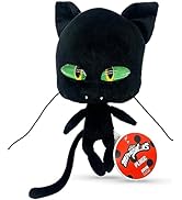 Miraculous Ladybug - Kwami Mon Ami Plagg, 9-inch Cat Plush Toys for Kids, Super Soft Stuffed Toy ...
