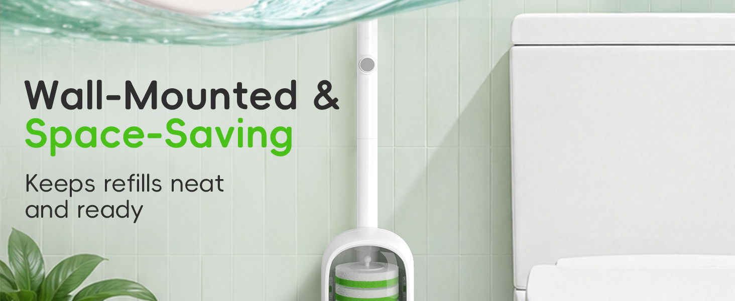 Green Disposable Toilet Brush