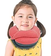 BUYUE Kids Travel Pillows for Airplane, 360° Head Support Sleeping Essentials for Boys Long Fligh...