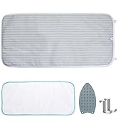 Ironing Mat, Portable Ironing Pad 39.4 x 18.9 inch Table Top Iron Board 5 in 1 Travel Ironing Bla...
