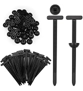 Dexspoeny 50 PCS Nylon Universal Cable Tie Buckle, Push Mount Cable Zip Ties, Heavy Duty Self-Loc...